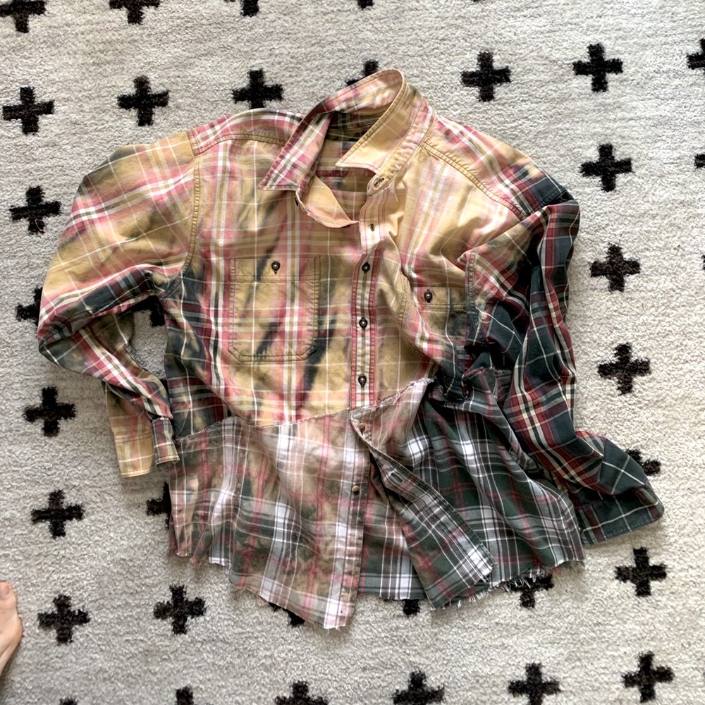 Vintage Upcycled Oversized Super Soft Cotton Shirt